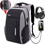 Carrie-ful Anti Theft Laptop Backpack Computer Bag USB Charging Port,Fits 15.6/17 Inch Laptop