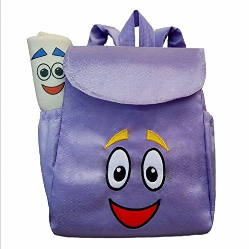 Dora Explorer Backpack Rescue Bag with Map,Pre-Kindergarten Backpack Purple WEN FEIYU