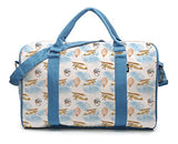 Airplane In Clouds And Balloon Pattern-2 Printed Canvas Duffle Travel Bag Was_42