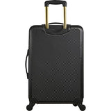 Anne Klein Aurora 3 Piece Hardside Spinner Luggage Set, Black