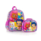 New Bubble Guppies Backpack With Lunch Bag For Kids - 15 Inch