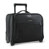 Briggs & Riley Medium Slim Rolling Brief Kr251 (One Size, Black)