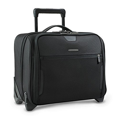 Briggs & Riley Medium Slim Rolling Brief Kr251 (One Size, Black)