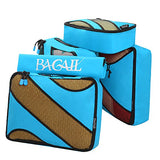 4 Set Packing Cubes,Travel Luggage Packing Organizers With Laundry Bag Blue