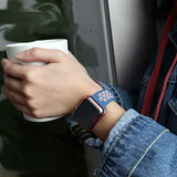 INTENY Compatible for Apple Watch Band 42mm with Case, Soft Silicone Sport Wristband with Apple