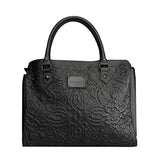 Loungefly Pebble Skull Big Purse and Matching Wallet Set (Black)