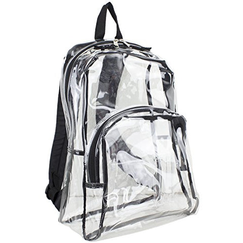 Eastsport Clear Backpack, Black