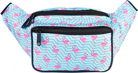 SoJourner Flamingo Fanny Pack - Cute Packs for men, women festivals raves | Waist Bag Fashion