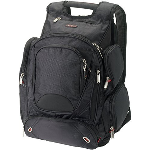 Elleven Proton Checkpoint Friendly 17in Computer Backpack (16.5 x 9 x 19 inches) (Solid Black)