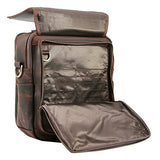 Polare Men'S Full Grain Leather Shoulder Bag Messenger Bag Travel Bag Business Bag Working Bag