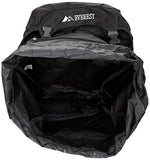 Everest Deluxe Hiking Pack, Black, One Size