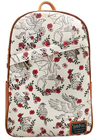 Loungefly Harry Potter Creatures Floral Mini Backpack