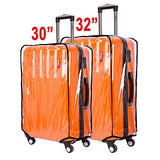 BlueCosto Clear PVC Oversize Travel Luggage Protector Suitcase Covers 32" (22.0"L x 13.8"W x