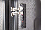DUKAP Luggage Intely Hardside Spinner 28'' inches with Integrated Weight Scale - Grey