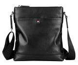 Saierlong New Mens Black Genuine Leather Briefcase Messenger Bags Business Handbags