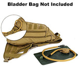 Protector Plus Tactical Military Sling Chest Pack Bag Molle Daypack Laptop Backpack (Brown)