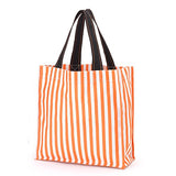 Polyester Fabric Halloween Bag Trick Or Treat Storage - Can Be Personalized (Orange Stripes)