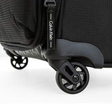 Calvin Klein Parker Softside Expandable Spinner Luggage with TSA Lock, Black, 29 Inch
