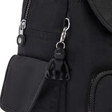 Kipling Women's City Pack Medium Backpack, Black Noir, 10.5"L x 14.5"H x 6.75"D
