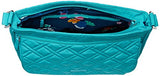 Vera Bradley Women's Double Zip Mailbag mf, Turquoise Sea