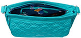 Vera Bradley Women's Double Zip Mailbag mf, Turquoise Sea