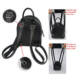 Small Pu Leather Backpack Purse Cute Pineapple Print Daypack for Girls