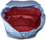 Herschel Post Mid-Volume, Hydrangea/Dark Chambray Crosshatch/Tan Synthetic Leather