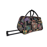World Traveler 21-inch Carry-on Rolling Duffel Bag-Multi Patchwork, One Size