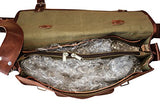 Men'S 15" Leather Brown Laptop Bag/Briefcase/ Office Bag/ Leather Computer Bag