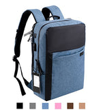 AsCrown YUANYE Business Water Repellent Nylon Laptop Backpack with USB Charging Port and Lock
