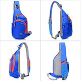 Lecxci Outdoor Chest Sling Bag Lightweight Waterproof Backpack for Kid/Man/Women(S,Blue)