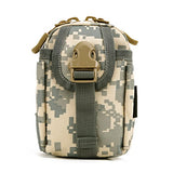 Tactical MOLLE Phone Pouch Bag Gear Waterproof Waist Belt Pack For Hunting Trekking (CP camo)