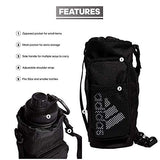 adidas Hydration Crossbody Water Bottle Sling Bag, Black/White, One Size