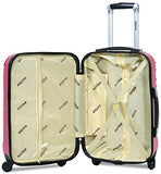Dejuno Impact Hardside 3-Piece Spinner Luggage Set, Pink
