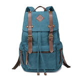 Beautywill Vintage Canvas Backpack Rucksack Unisex For School Travel Hiking