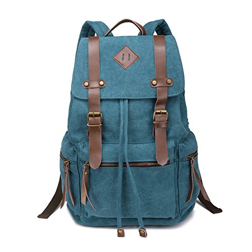 beautywill vintage canvas backpack rucksack for school travel hiking Shop Beautywill Vintage Canvas Backpack Rucks – Luggage Factory