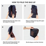 CAREMORE Unisex's Lightweight Foldable Waterproof Duffel Travel Bag Luggage Bag Large Capacity Brown