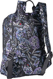 Vera Bradley Women's Packable Backpack Purple Floral Bouquet One Size