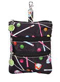 Sydney Love Sport Driving Me Crazy Clip On Zip Pouch, Black Multi