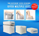 Flypal Inflatable Foot Rest for Travel, Home and Office and Blow-Up Pillow Cushion for Kids to Sleep on Long Flights, 17"x11"x17", Grey