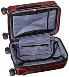 Delsey Luggage Helium Titanium International Carry-On Exp Spinner Trolley Red, Black Cherry, One