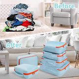 DIMJ 11 Set Packing Cubes, Travel Luggage Packing Organizers Lightweight Travel Cloth Storage Bag with Bra Underwear Cube Cosmetics Bag and Shoe Pouch