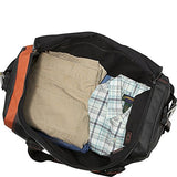 Hadaki Jet-Setter Duffle Bag, Black/Rust