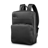 Samsonite Mens Leather Classic Slim Backpack Black