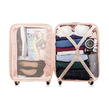 Cosmopolitan Fashion 21"(with Wheels) Flight Legal Hardcase Carry-on Suitcase (Pink)