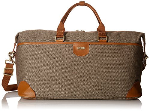 Hartmann Herringbone Luxe Softside Weekend Duffel, Terracotta Herringbone, One Size
