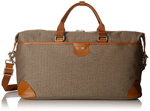 Hartmann Herringbone Luxe Softside Weekend Duffel, Terracotta Herringbone, One Size