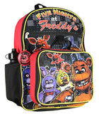 Five Nights At Freddy's 16" School Backpack Lunch Box Water Bottle Lunch Kit -5 Piece Set