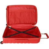 Nautica Henderson Harbor 24 Inch Hardside Expandable Suitcase, Cherry Red