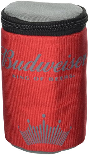 Budweiser by Buxton Men's Imprint Insulated Can Holder Accessory, red, N/A